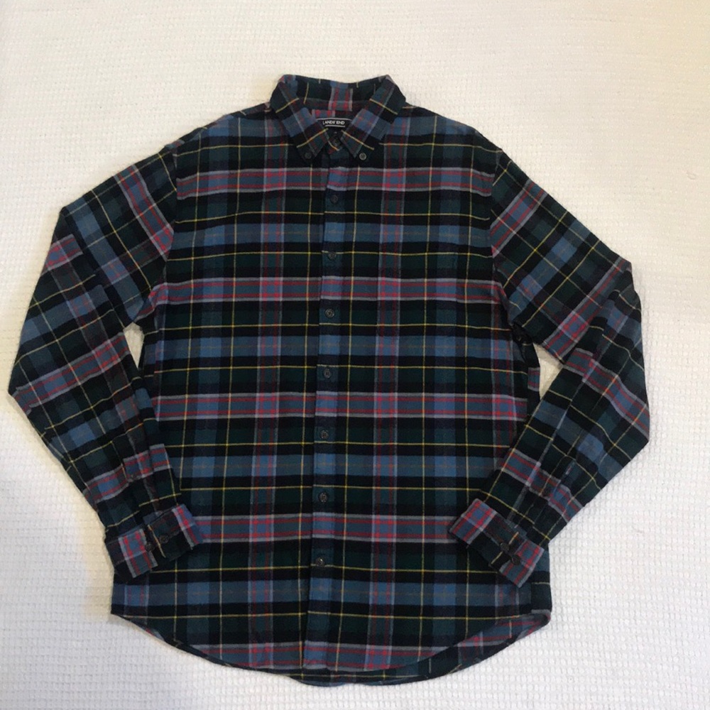 Lands’ End Tailored Fit Flannel